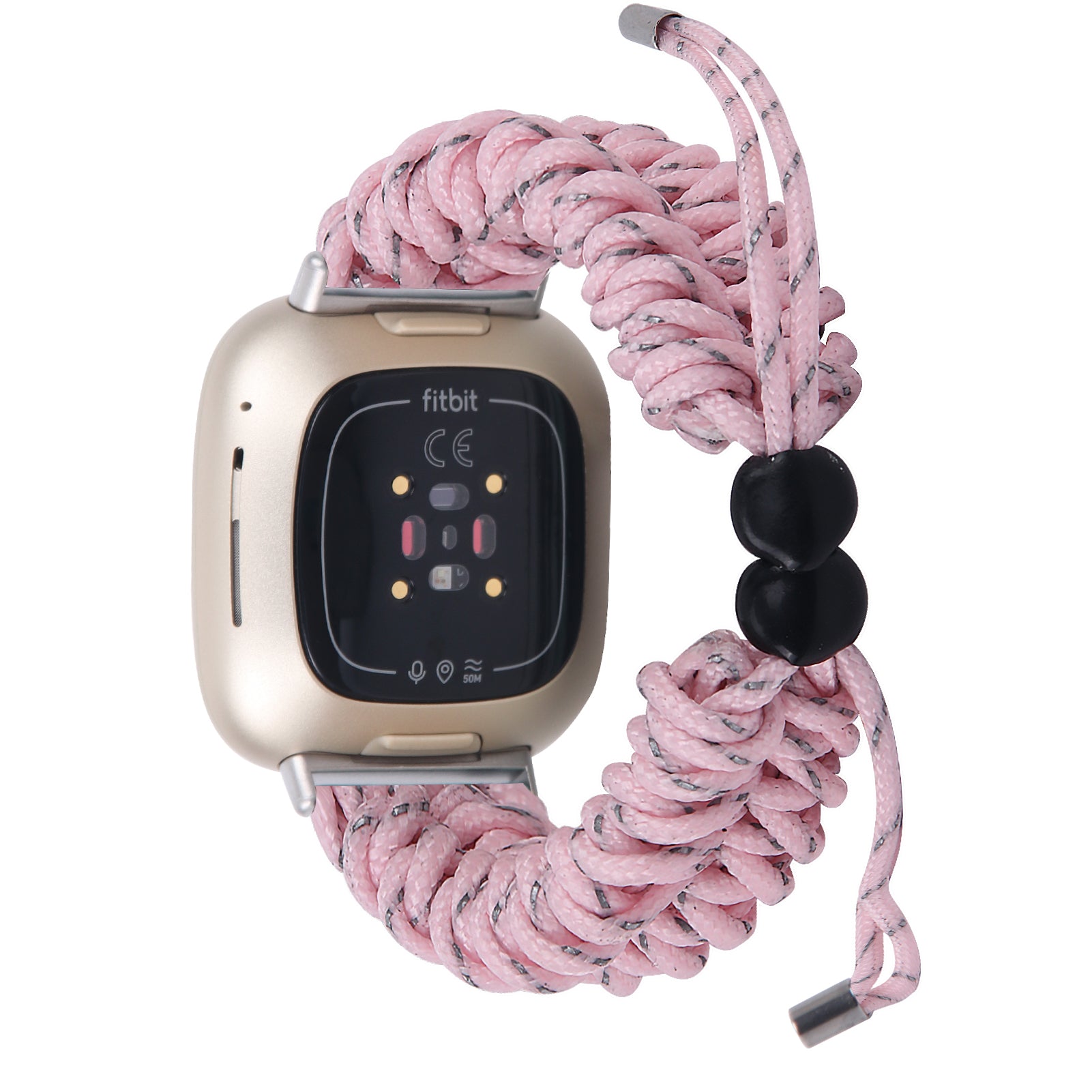 For Fitbit Versa 4 Sense 2 Smart Watch Band Adjustable Braided Wrist Strap For Fitbit Versa 4 Sense 2 Smart Watch Band Adjustable Braided Wrist Strap